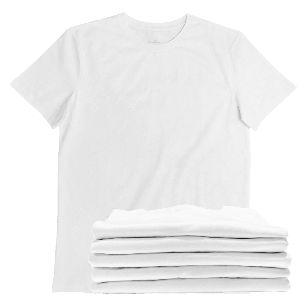 5-pack of white t-shirts