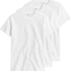 Ett 3-pack T-shirts i färgen vit. T-shirten är från Swetees av modellen Heritage Tee.